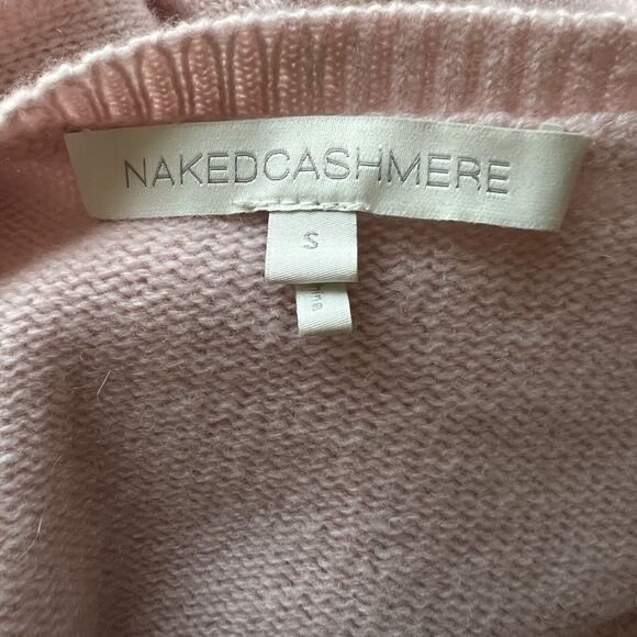 NAKED CASHMERE Small Crewneck Short Sleeve Sweater 100% Cashmere Valentines Ab14 - Picture 6 of 6